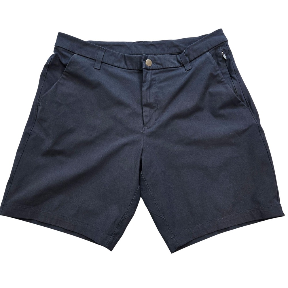 Lululemon Shorts Mens 32 Blue Chino Polyester Microfiber Stretch 9in Pockets